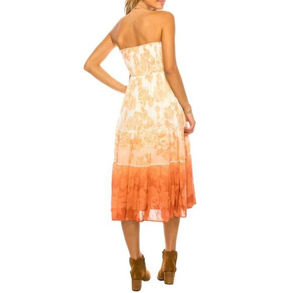 A COLLECTIVE STORY Convertible Skirt Dress Floral Ombre Women's, Sz L - Picture 4 of 11